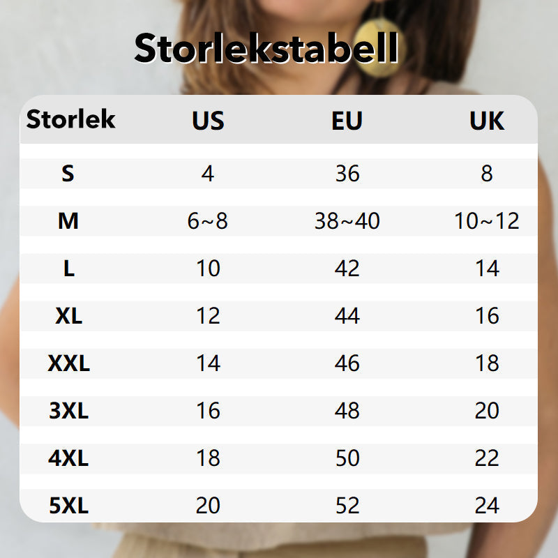 Set med långärmad skjorta och byxor för kvinnor i bomull och linne